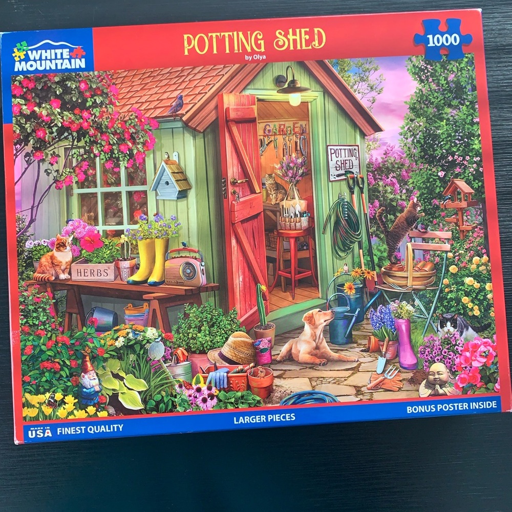 White Mountain Vibrant Garden Puzzle